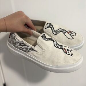 Cole Haan Ch X Keith Haring Grandpro Rally‎ Slip-on Men's Shoes Size 9.5